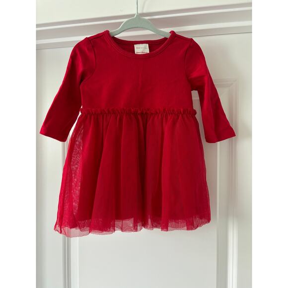 Hanna Andersson Red Tulle Twirl Dress Size 6-12 months EUC - Picture 1 of 4